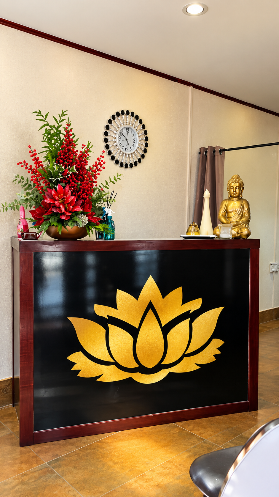 The reception at Luxe Escape Lotus Spa